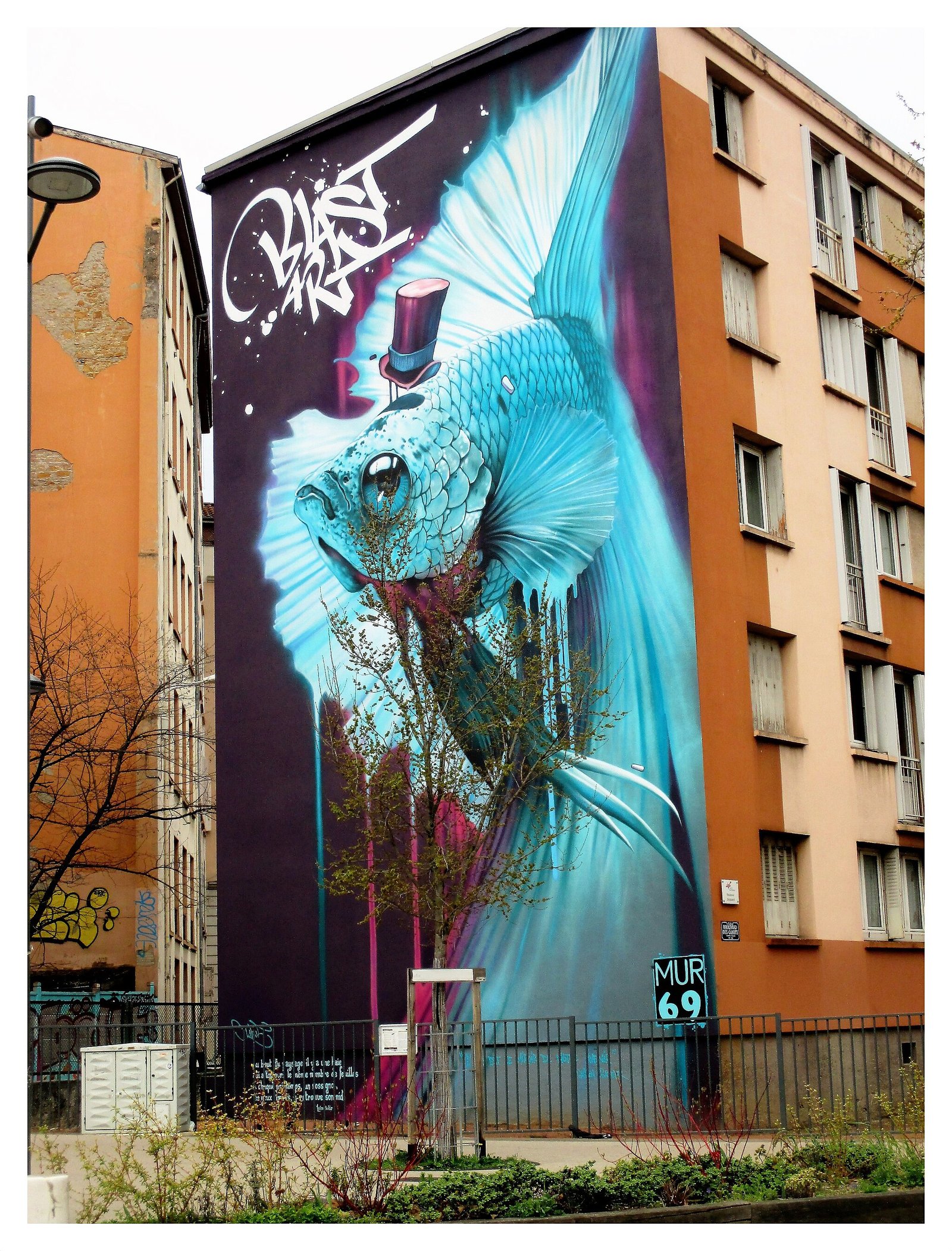 Croix-Rousse e murais trompe-l'oeil, Lyon